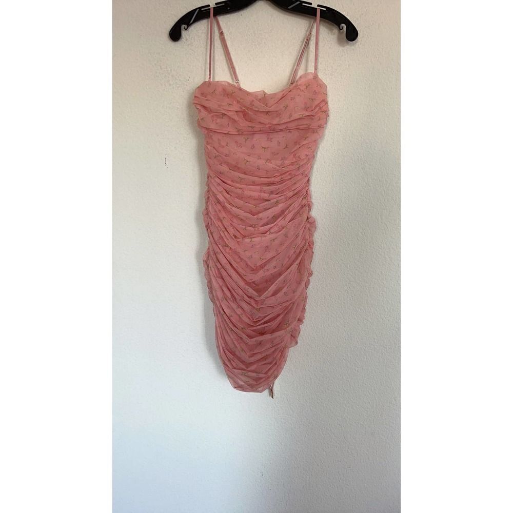 Rare House CB Ella Pink Floral Mini Dress small - Picture 5 of 11